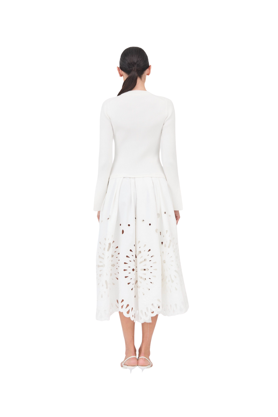 Daila Midi Dress in White