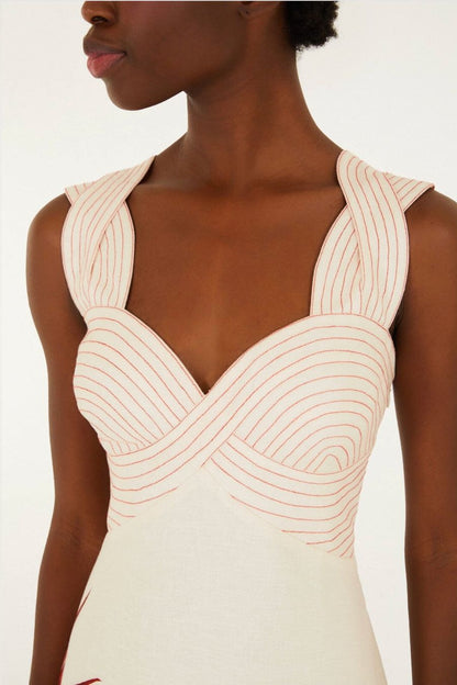 Strelitzia Midi Dress in Sand