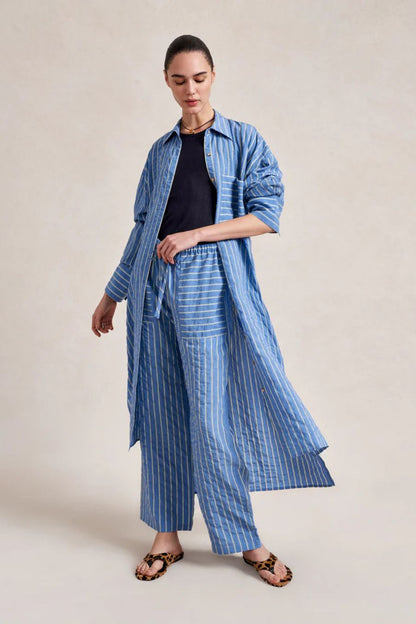 Tangier Pant in Chambray Stripe