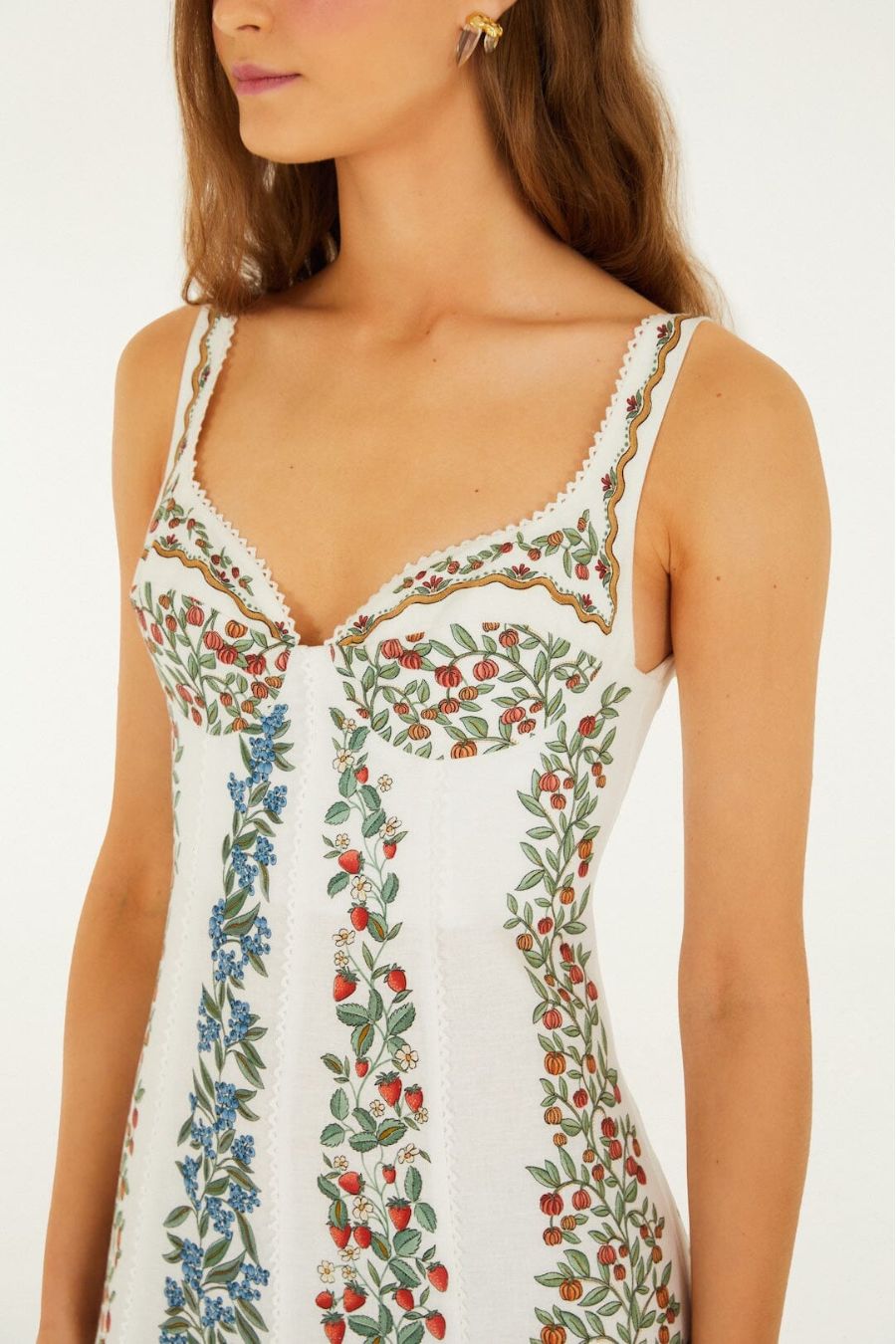 Fruit Beauty Maxi Dress in Off-White