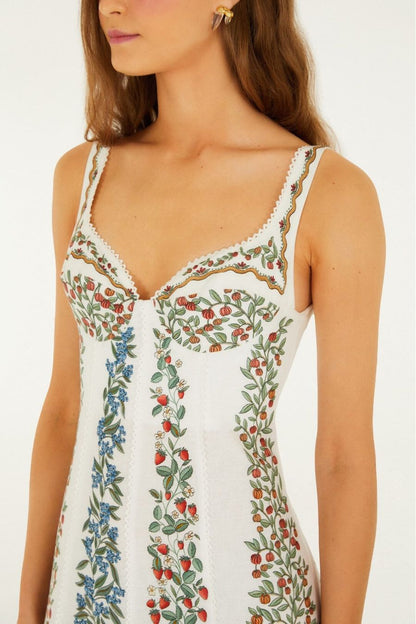 Fruit Beauty Maxi Dress in Off-White