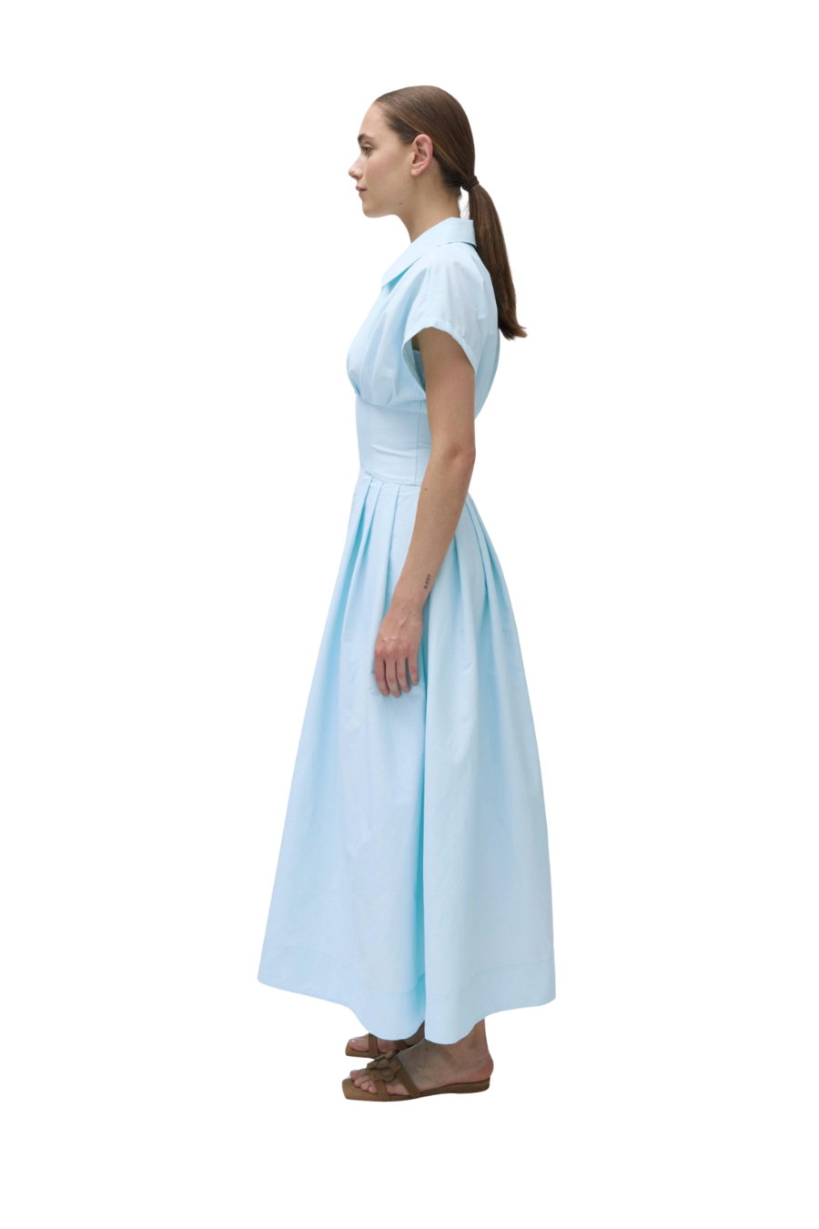 Farlow Midi Dress in Sky