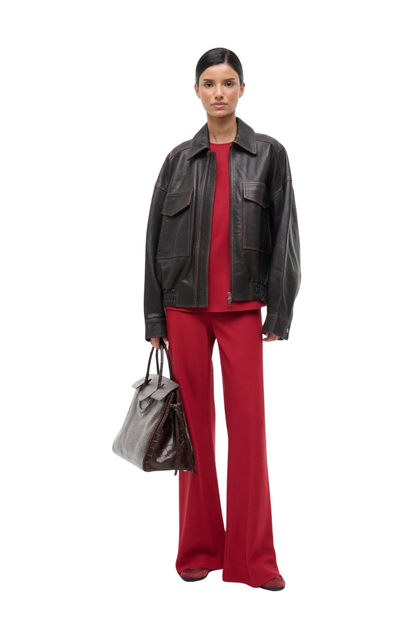 Stroll Pant in Pomegranate