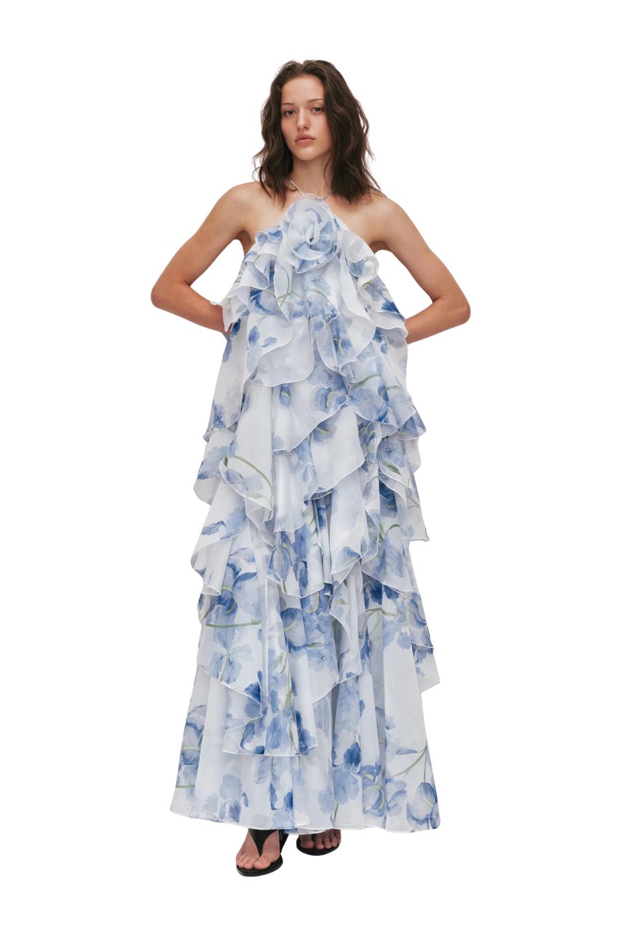 Pandorea Layered Maxi Dress in Iris