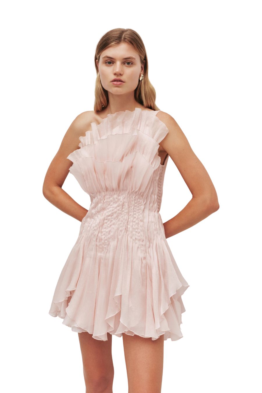 Nisha Mini Dress in Rosewater