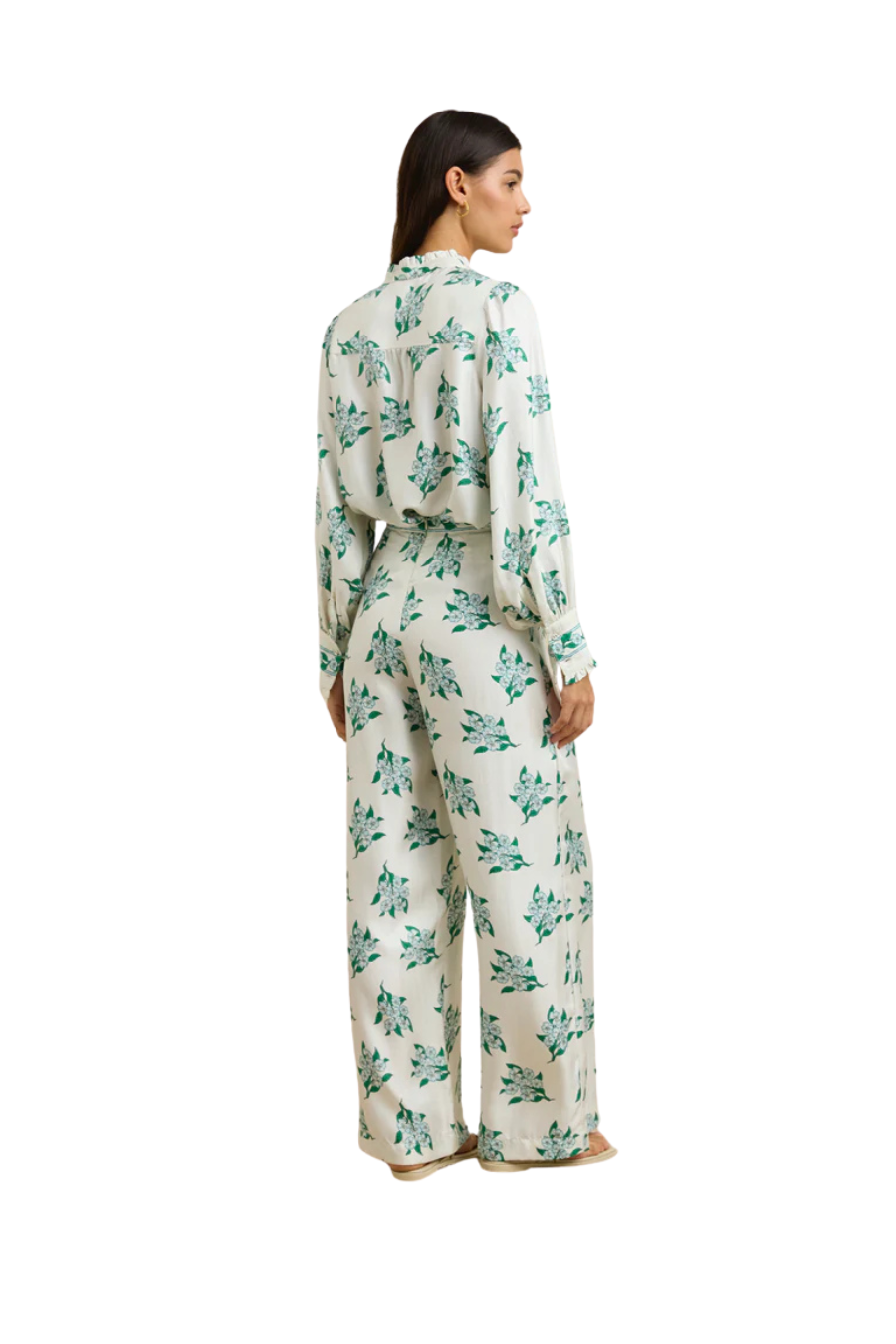 Nyra Shirt in Emerald Blossom