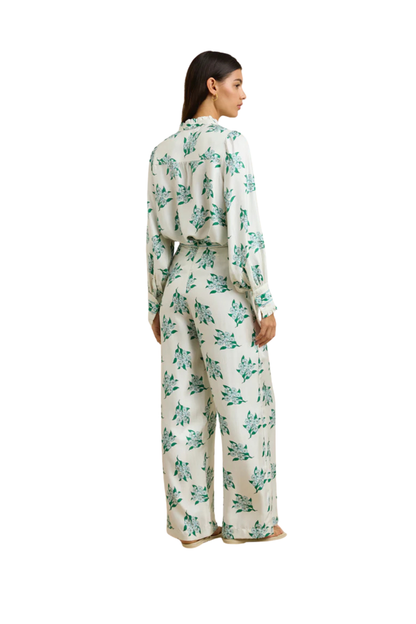 Nyra Shirt in Emerald Blossom