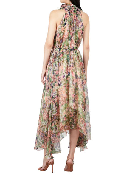 Iris Ruffle Dress in Rosette Meadow