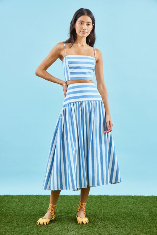 Alyssa Skirt in Sailing Stripe