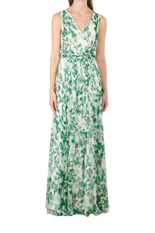 Aliya Long Dress in Saffier Vert