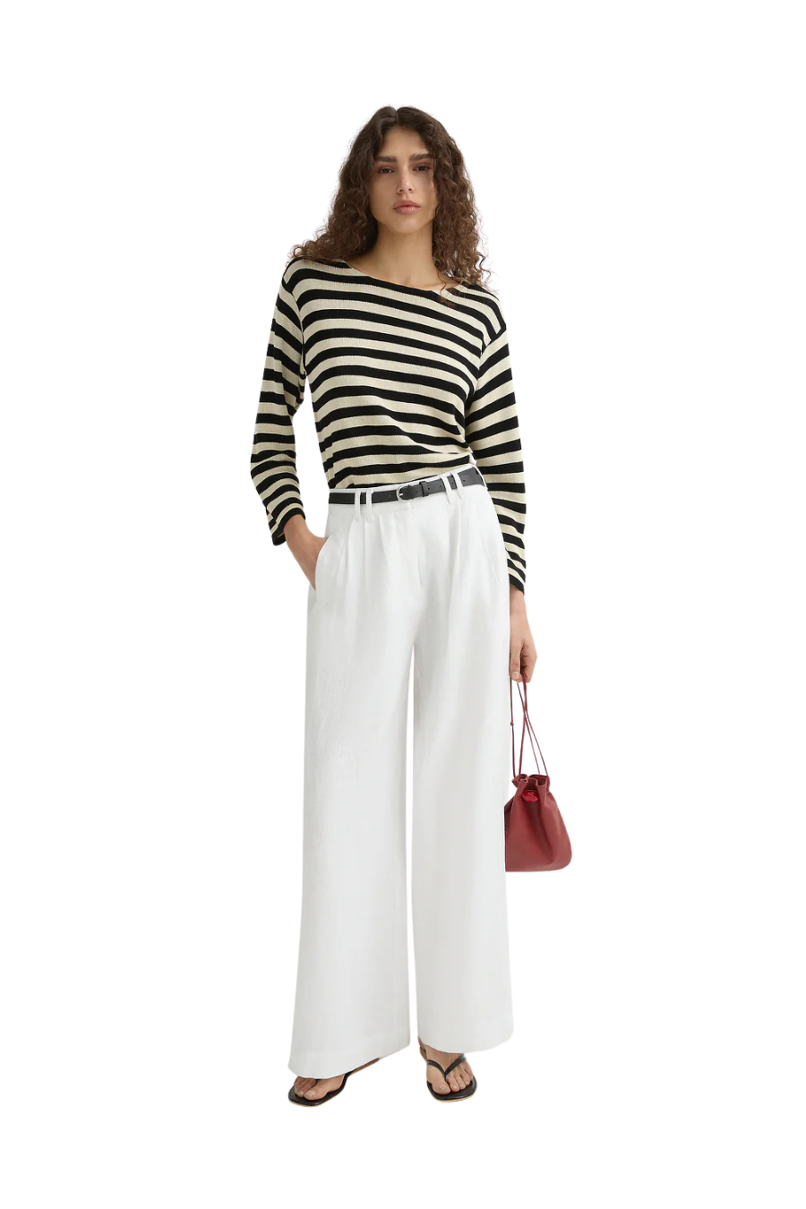 Parker Trouser in Ivory