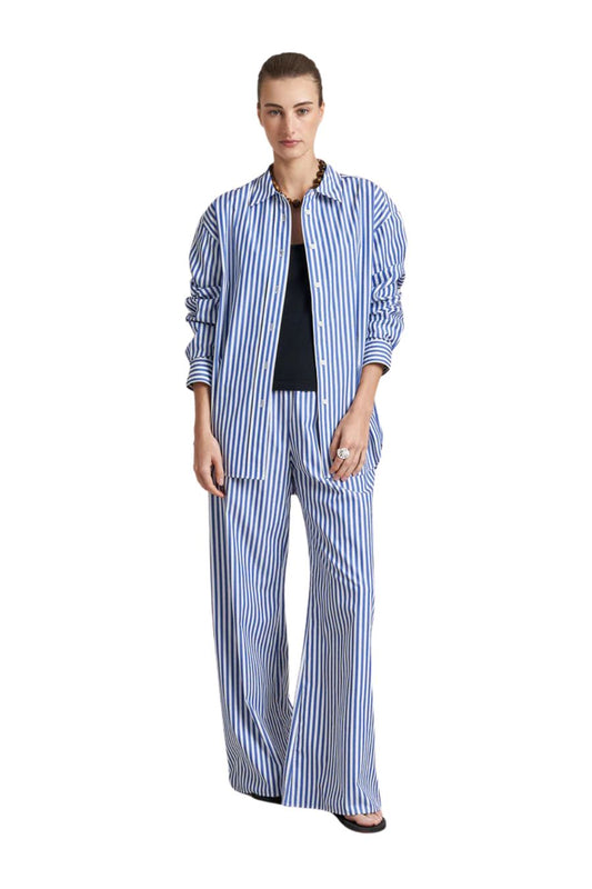 Roman Pant in Cobalt/White