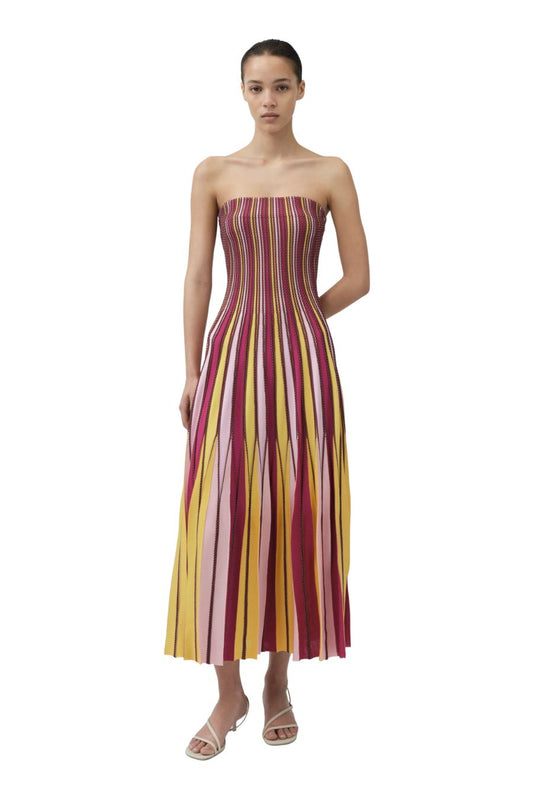 Soleil Midi Dress in Daisy Multi