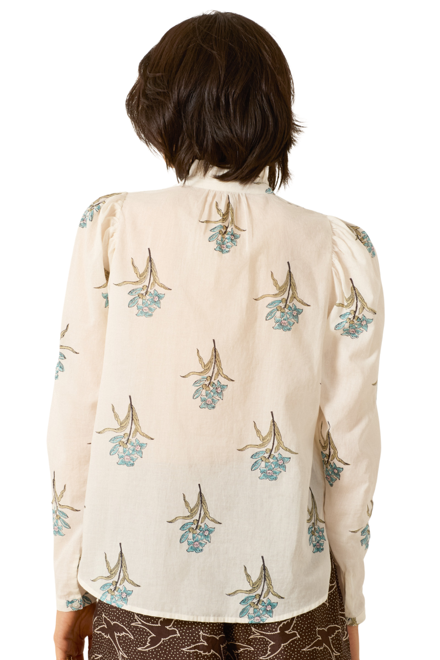 Artemis Sky Mist Flower Shirt