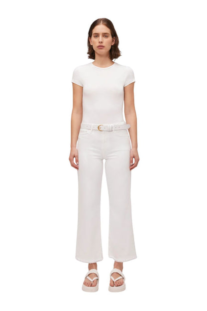 Jude Wide Leg in Distressed White