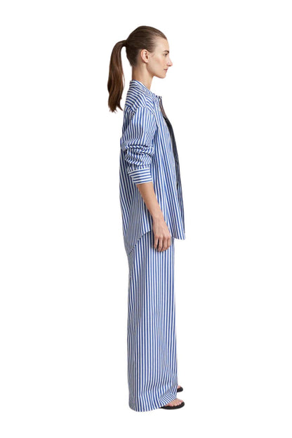 Roman Pant in Cobalt/White