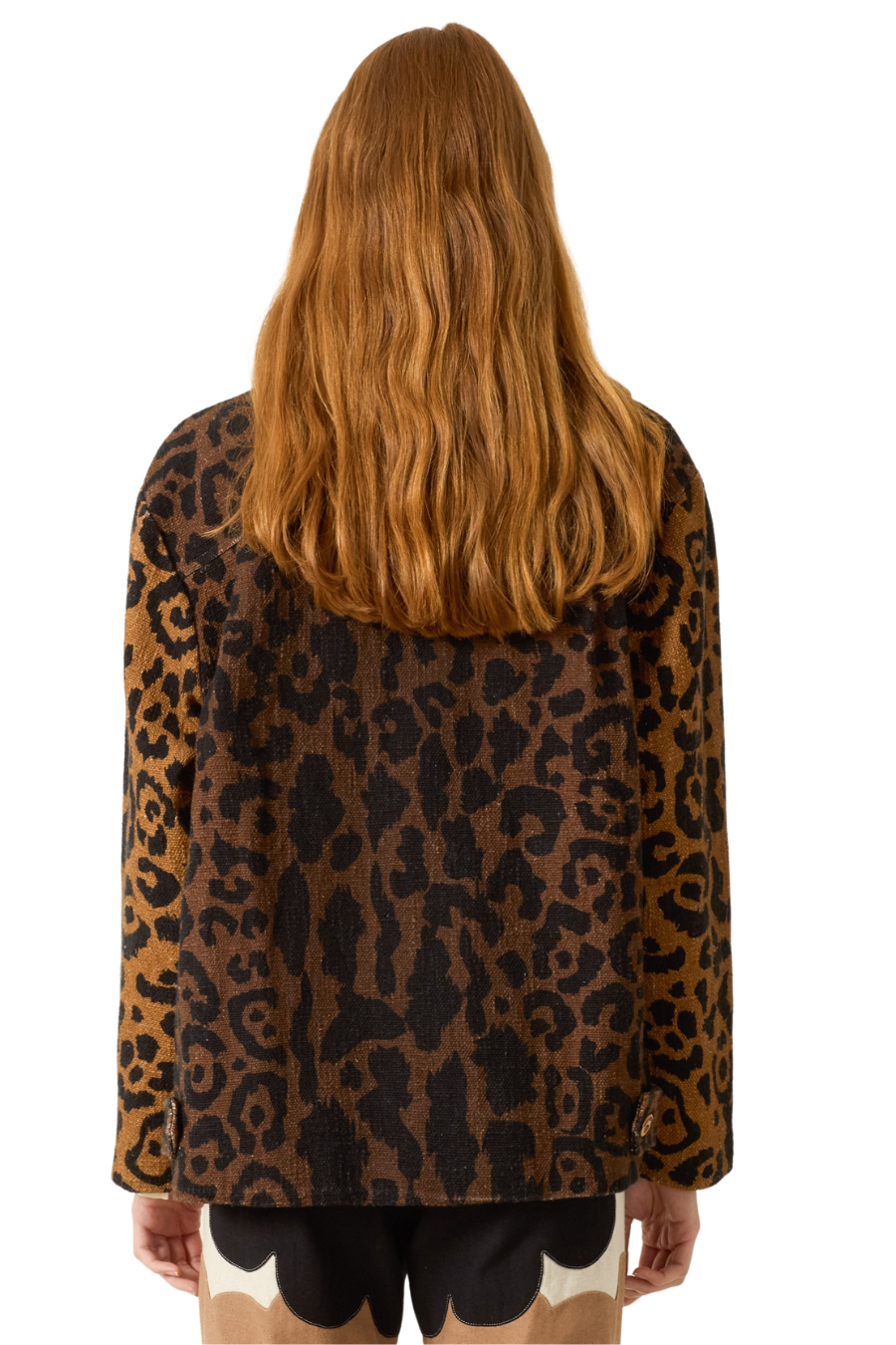 Merise Leopard Khadi Jacket