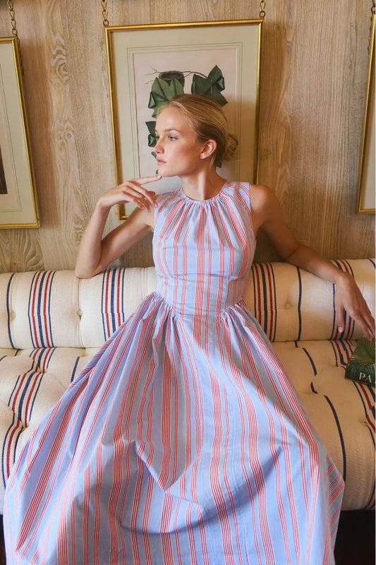 Nantucket Dress in Seaside Stripe