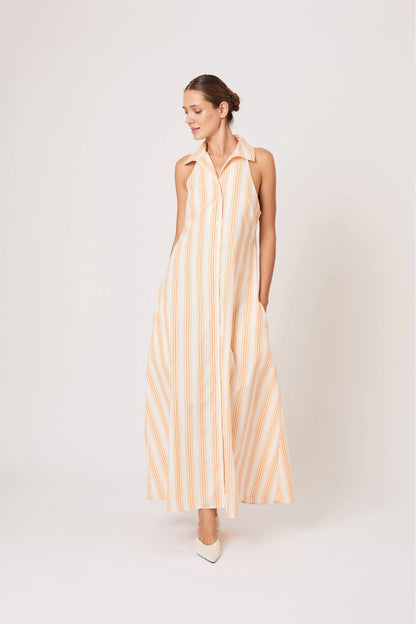 Take It or Sleeveless Dress in Creamsicle