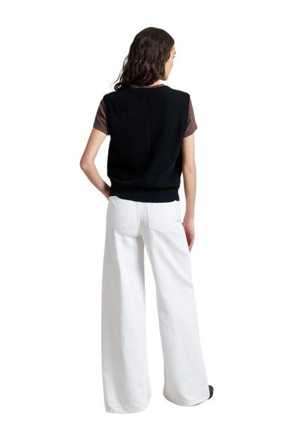 Super Wide Jean in Soft White