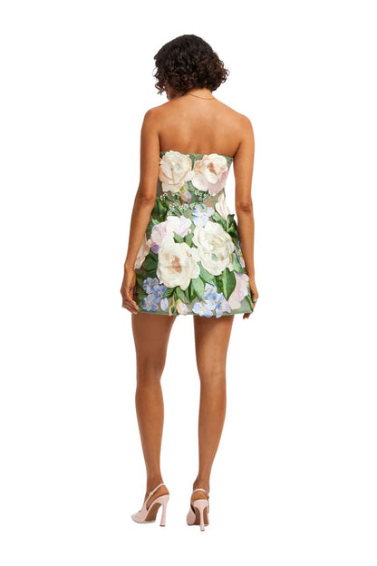Roselle Embellished Bustier Mini in Blossom