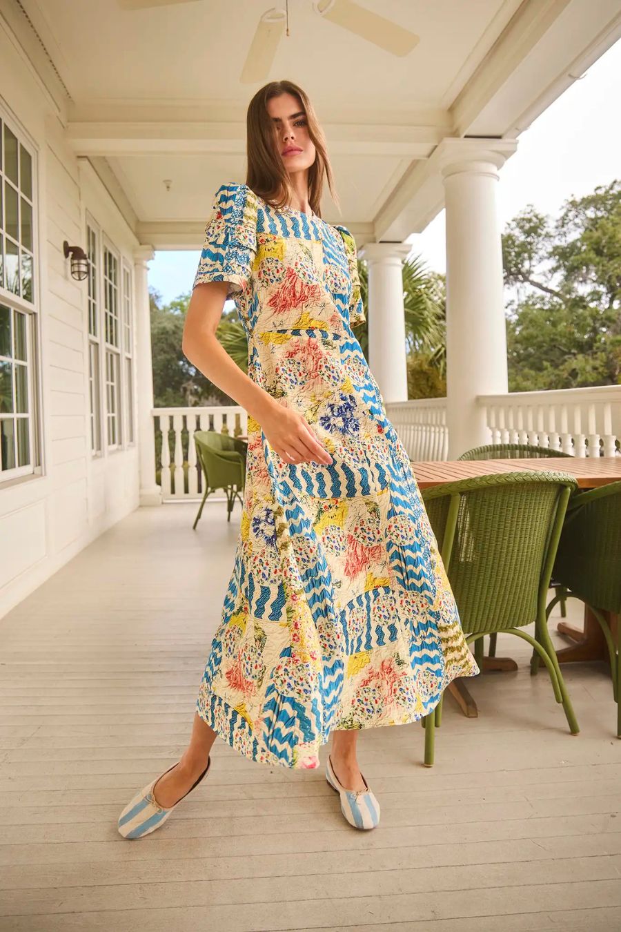 Casey Dress in Morning Glory