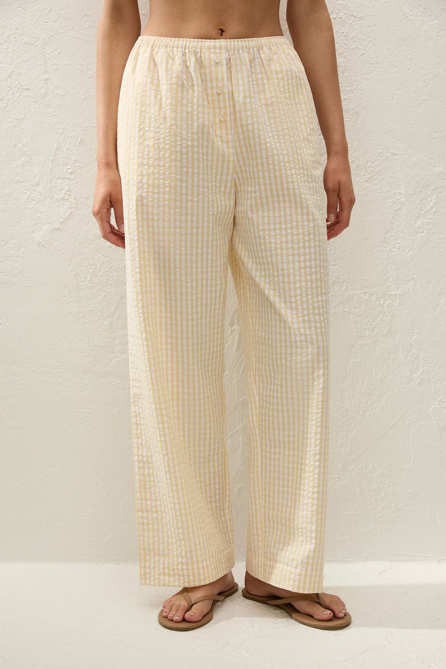 Paloma Pant in Butter Textured Gingham