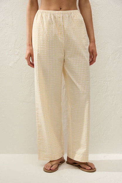 Paloma Pant in Butter Textured Gingham