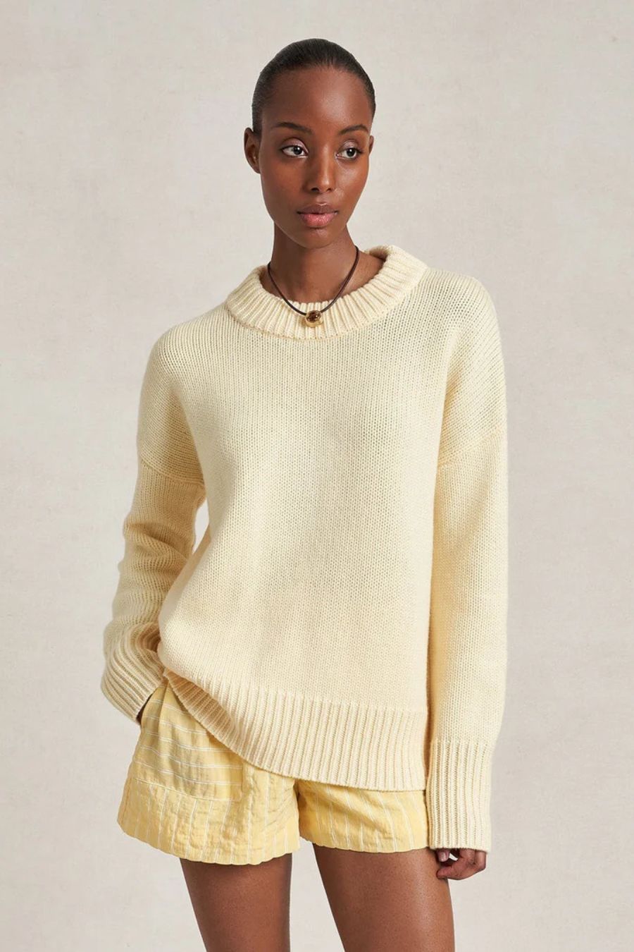 Solid Marin Sweater in Butter