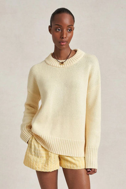 Solid Marin Sweater in Butter