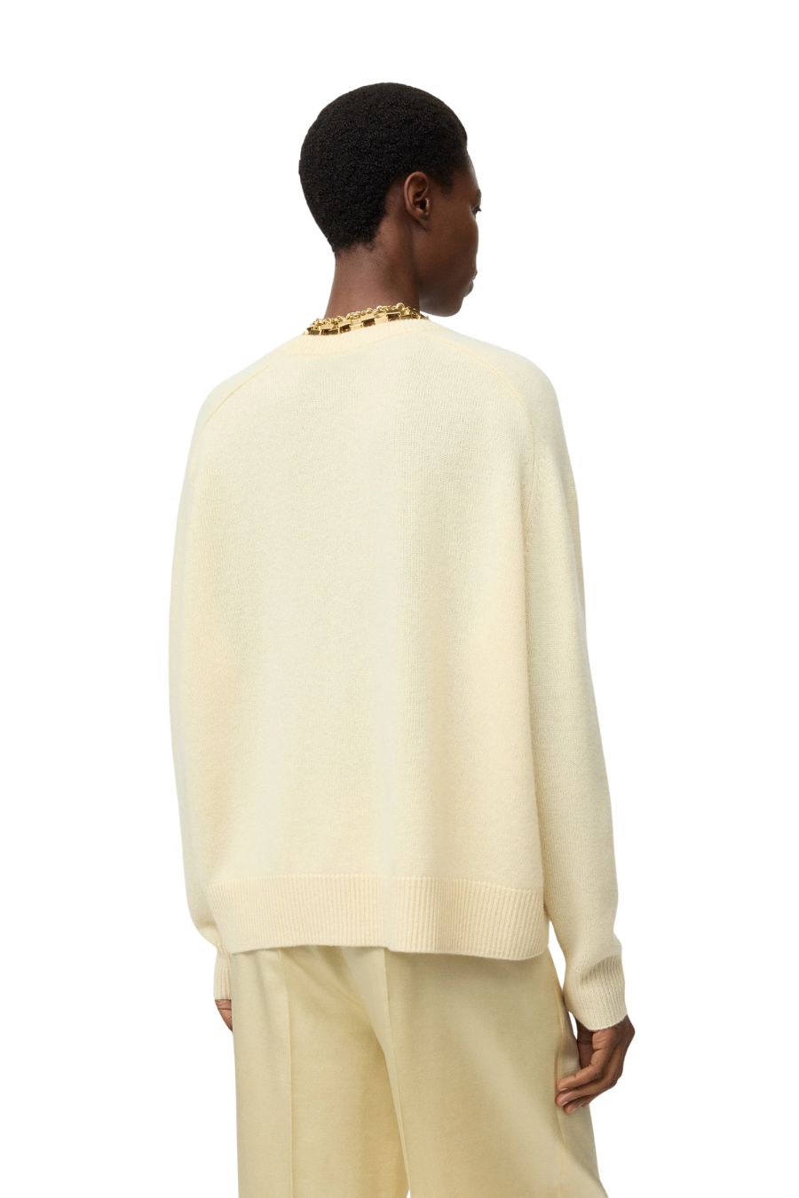 Boyfriend Crewneck in Waxed Paper