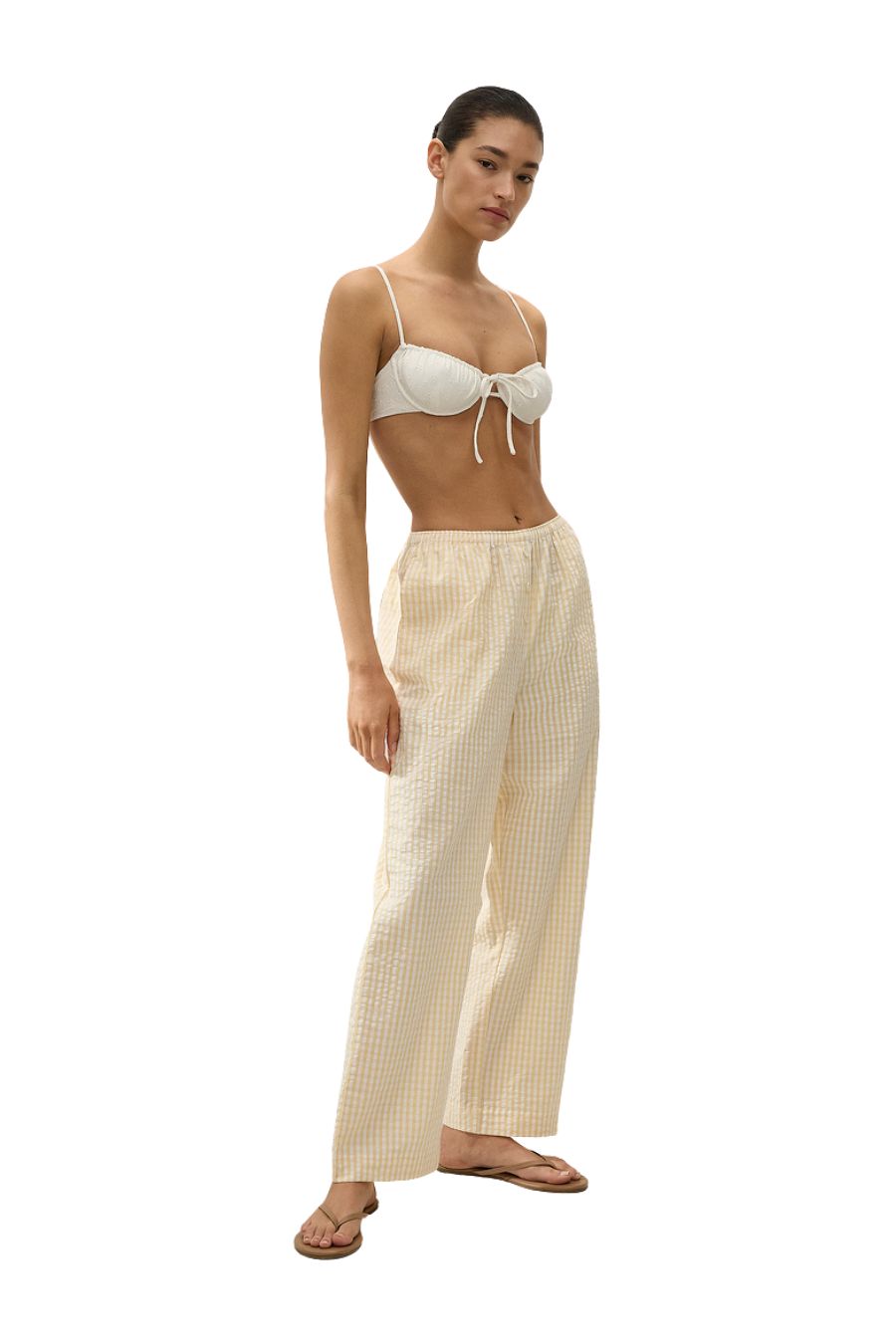 Paloma Pant in Butter Textured Gingham
