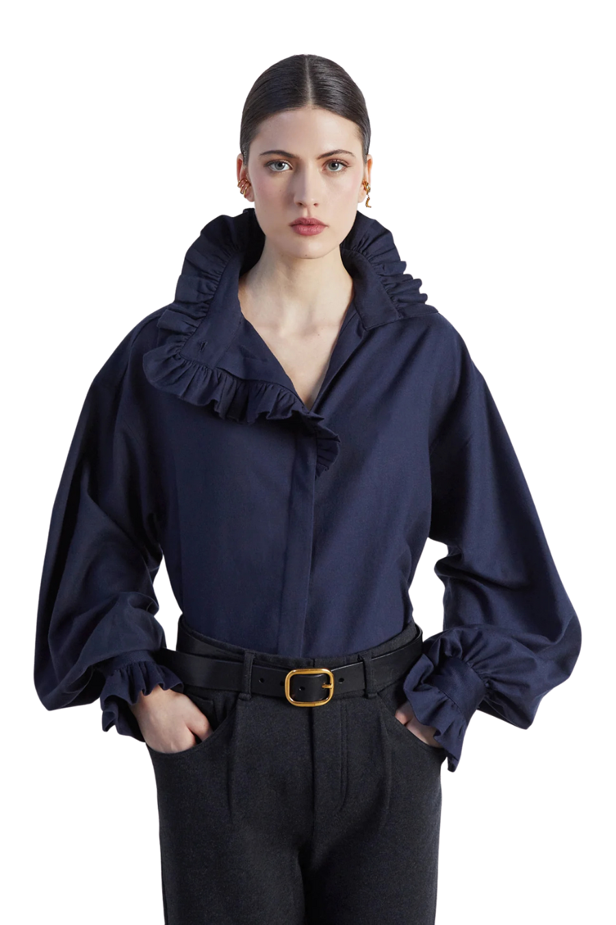 Ezra Shirt in Hudson Blue