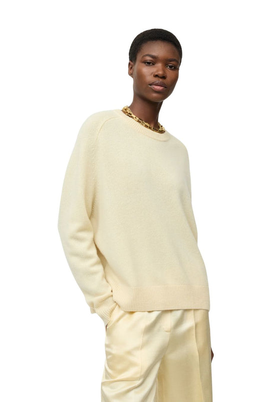 Boyfriend Crewneck in Waxed Paper