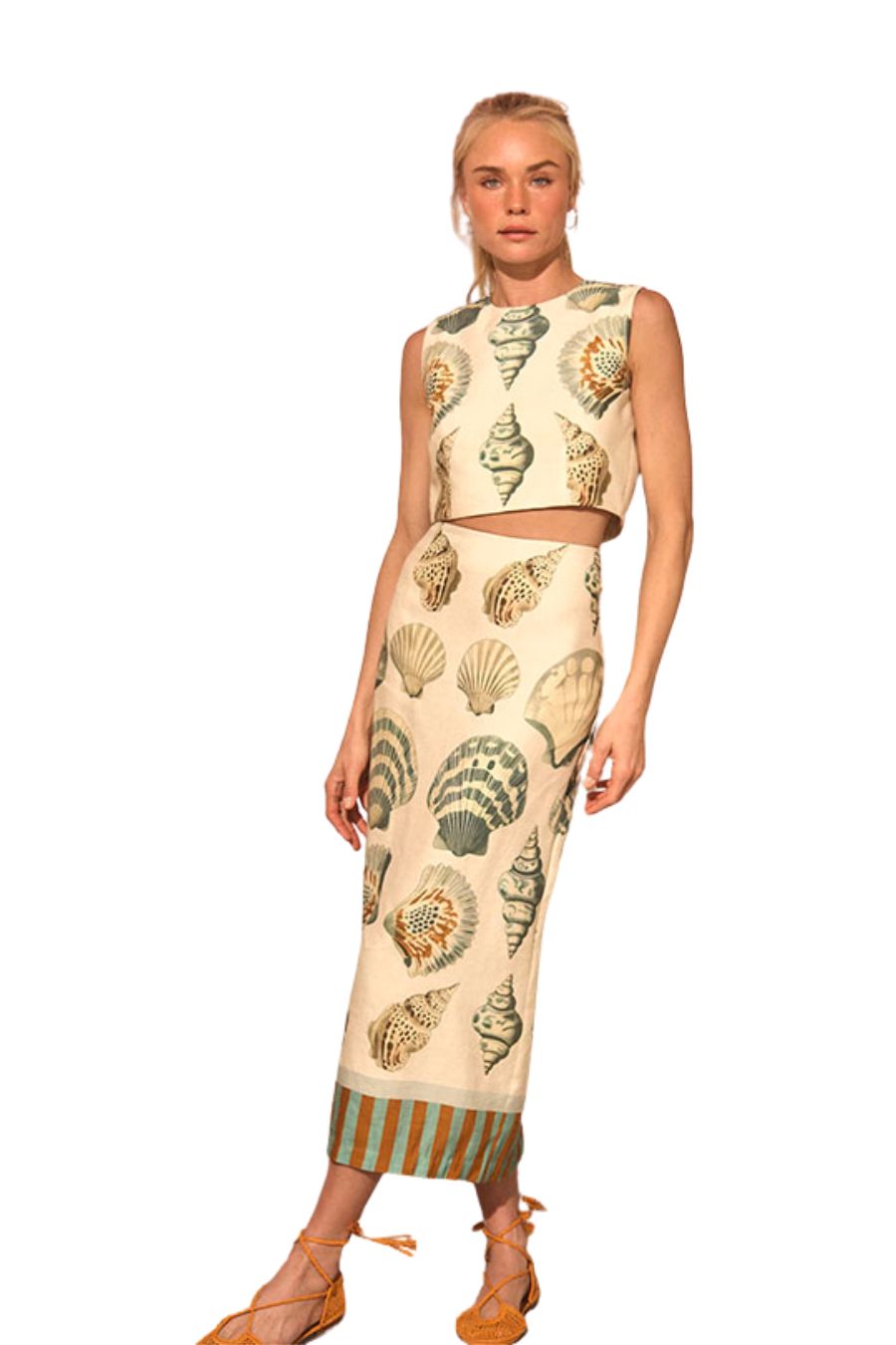 Lynne Skirt in Somers Shell Cream