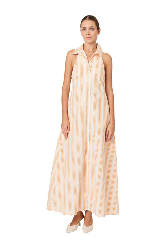 Take It or Sleeveless Dress in Creamsicle