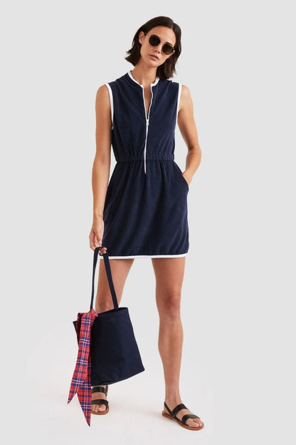 The Terry Dress in Navy