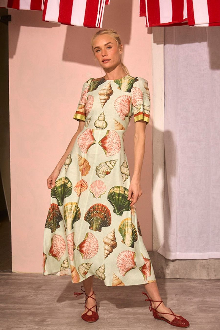 Casey Dress in Somers Shell Mint