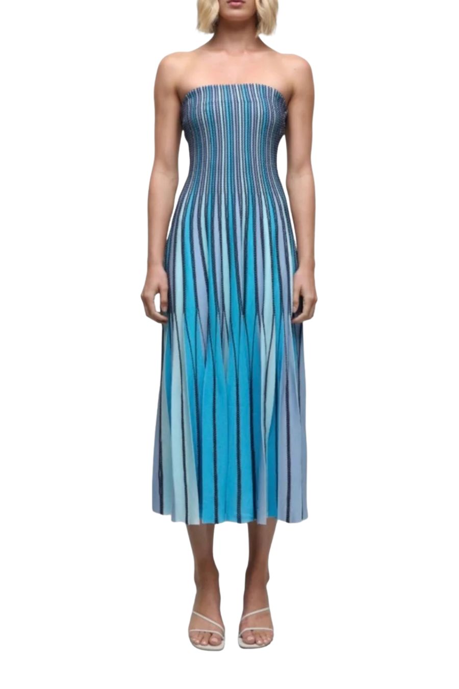 Soleil Midi Dress in Surf Multi