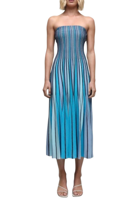 Soleil Midi Dress in Surf Multi