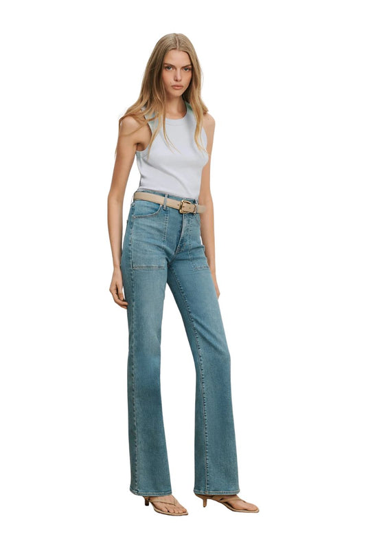 Jordyn Cropped Tank in River Mist