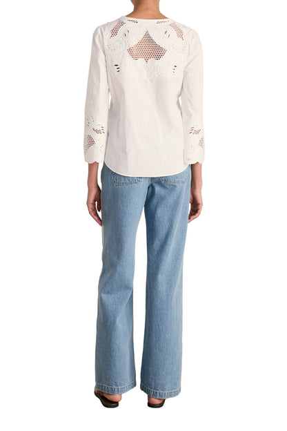 Taylor High Rise Wide Leg in Halo Blue