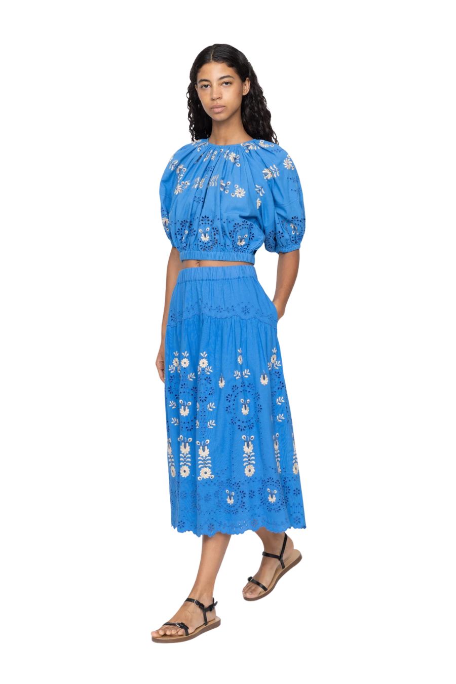 Catharina Bubble Top in Blue
