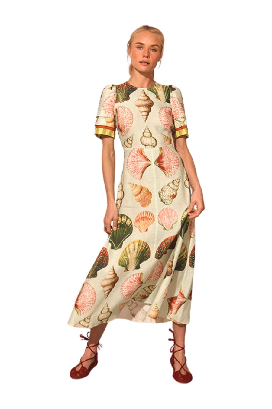 Casey Dress in Somers Shell Mint
