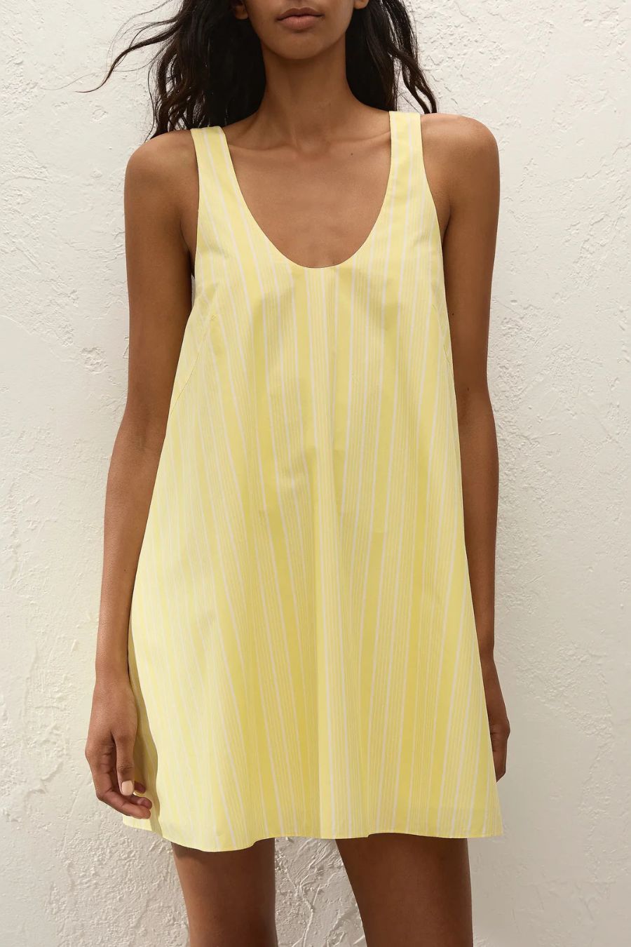 Tula Mini Dress in Elisa Stripe Daffodil