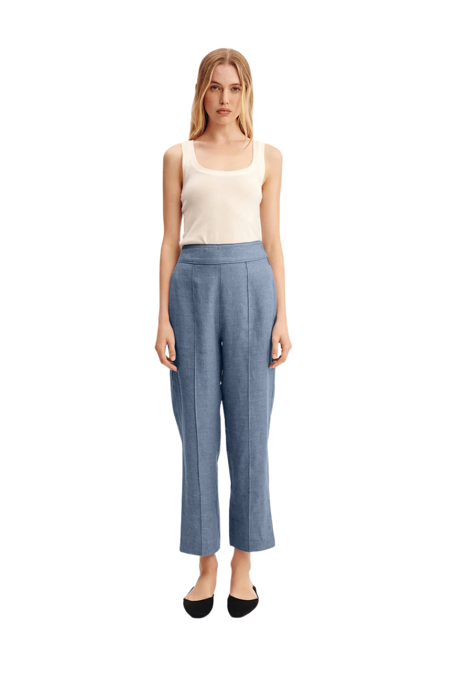 Thea Trouser in Steel Blue