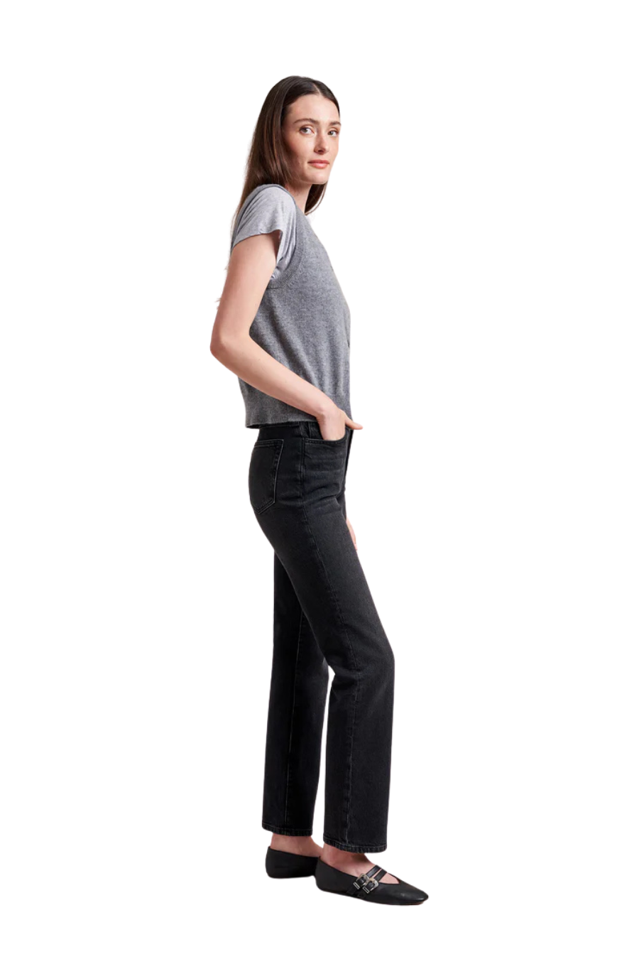 Molly Stretch High-Rise Straight Jean in Quincy