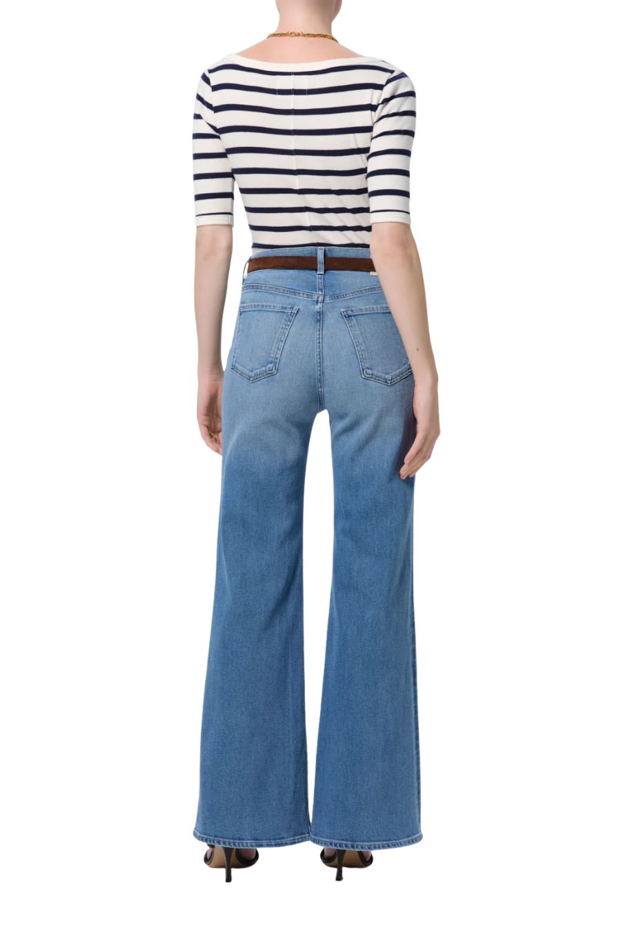 Kimberly Patch Pocket Flare in Adore