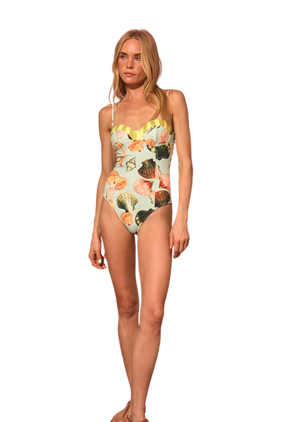 Nevis One Piece in Somers Shell Mint