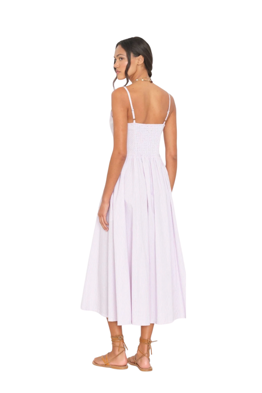 Bardot Dress in Grey Gem